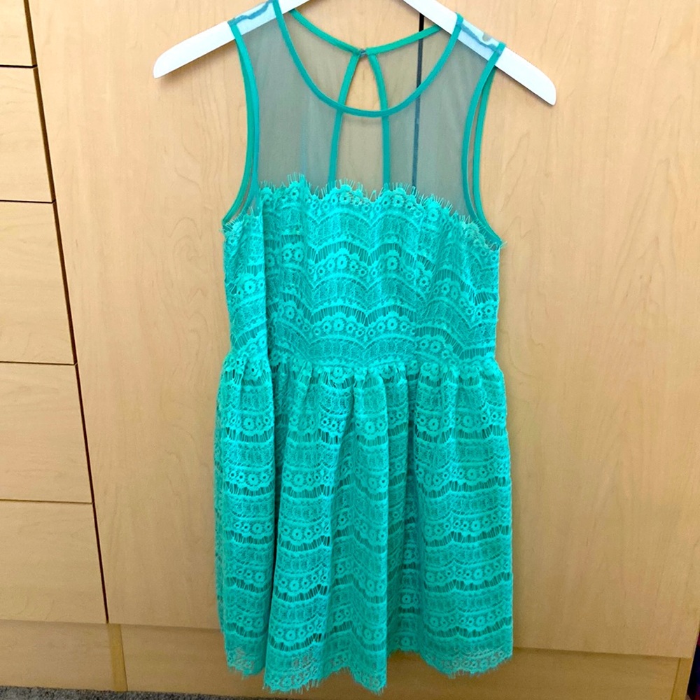 Teal En Crème dress size large